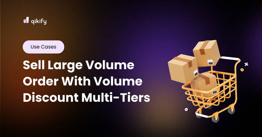 volume order with volume discount multi-tiers