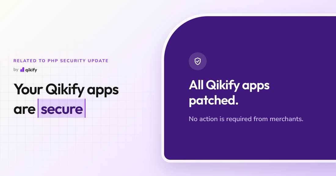 Qikify notice related to PHP security