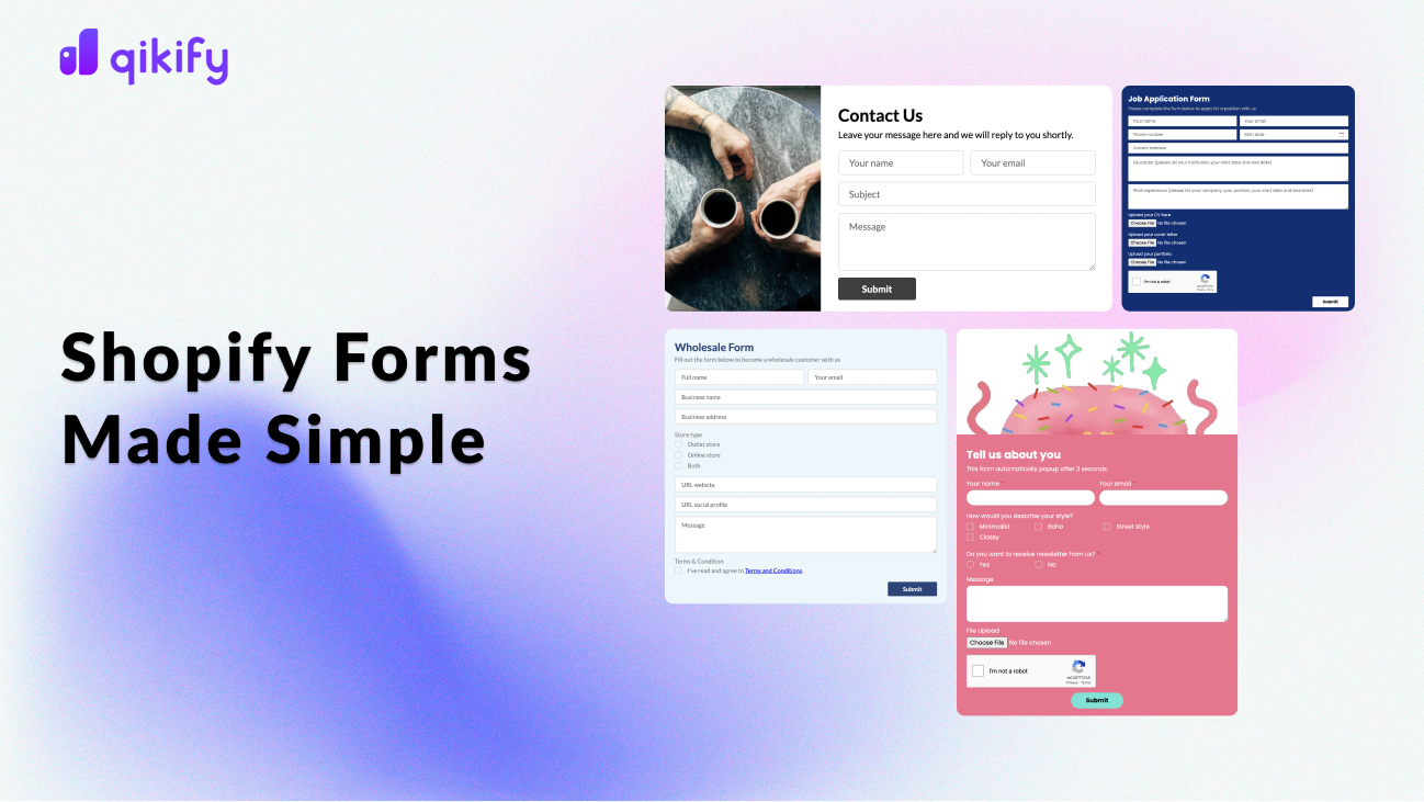 Shopify Forms: Capture Leads and Drive Sales – Qikify Landing Page