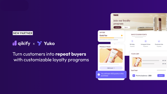 Qikify and Yuko Loyalty partnership with Yuko app screenshot