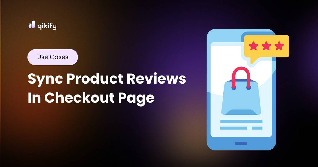 sync product reviews in checkout