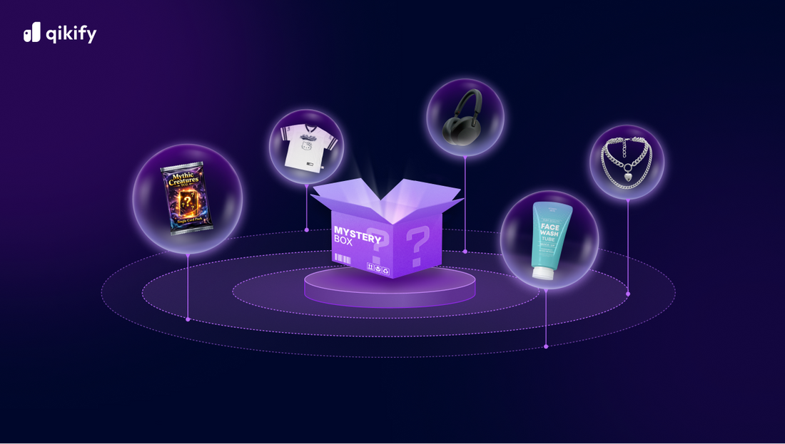 selling random products as mystery boxes on Shopify