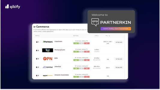 boost ecommerce affiliate marketing with Partnerkin