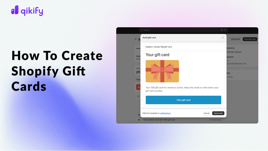 how to create Shopify gift cards