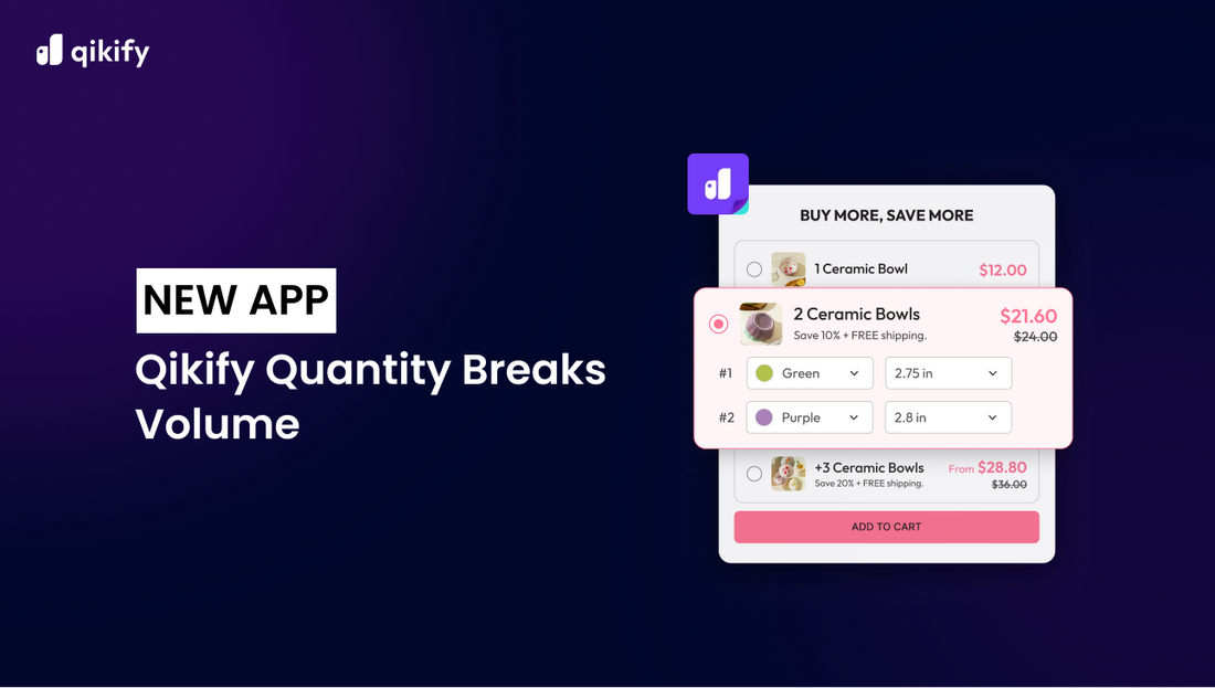 Qikify new app Volume Discounts