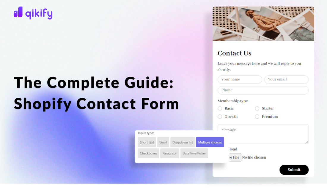Shopify contact form guideline