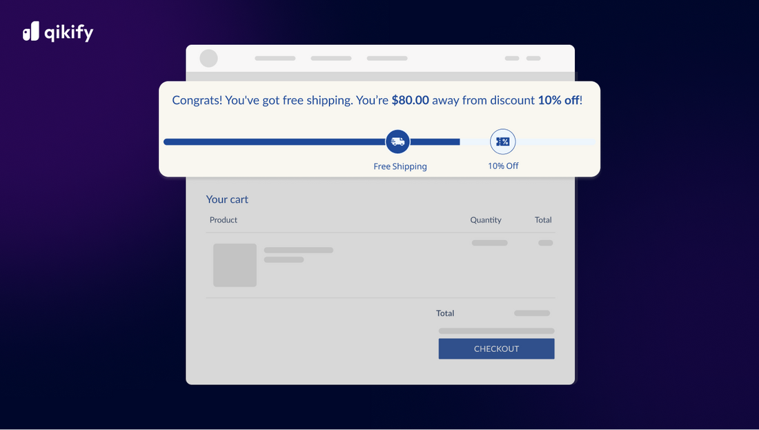 Shopify free shipping. bar