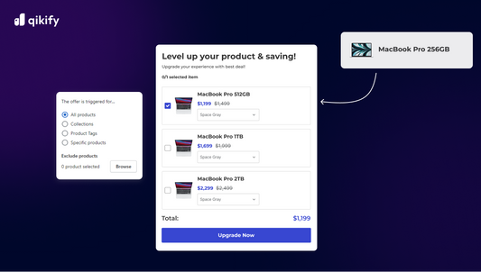 Shopify upsell on product page