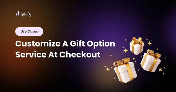 Customize a gift option service at checkout