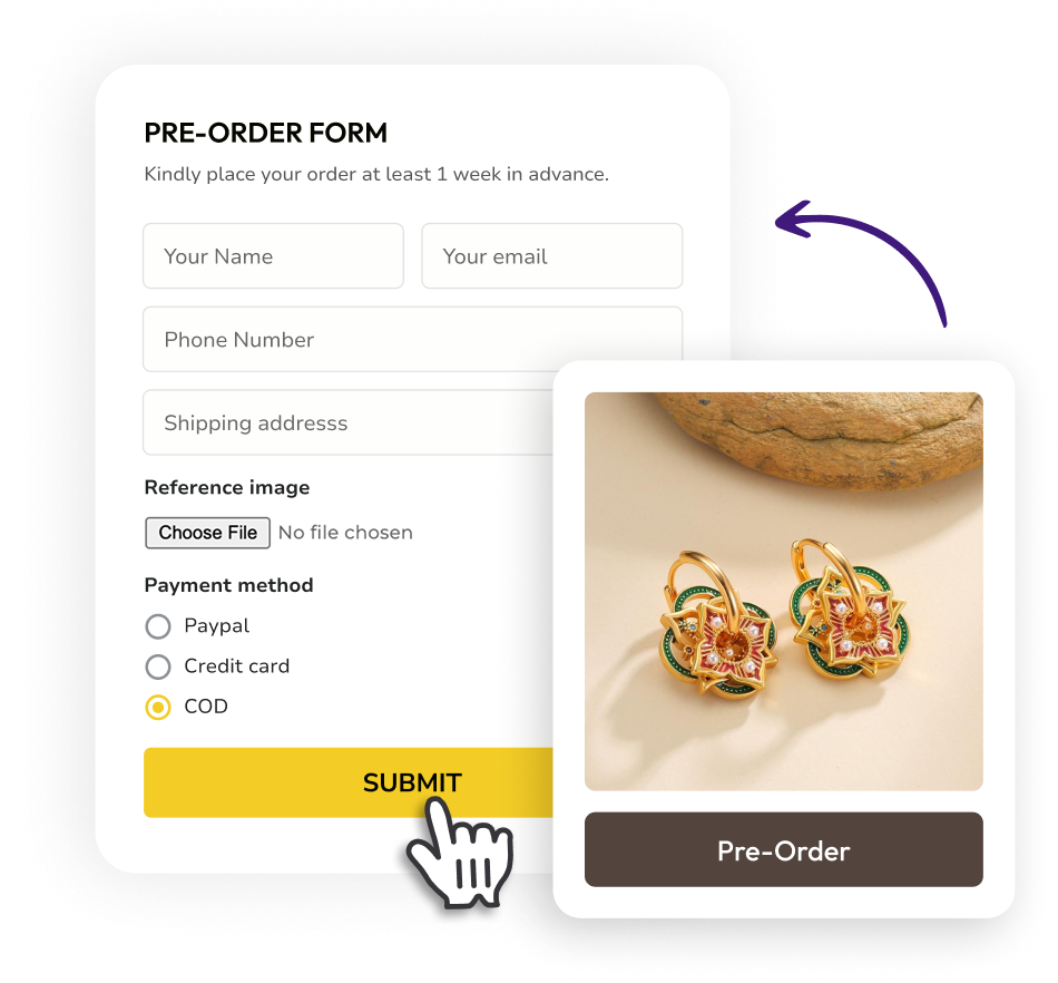 Form as embed, popup and bubble