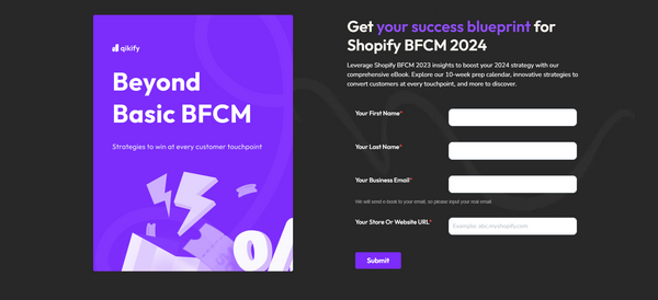 Get your success blueprint for Shopify BFCM 2024