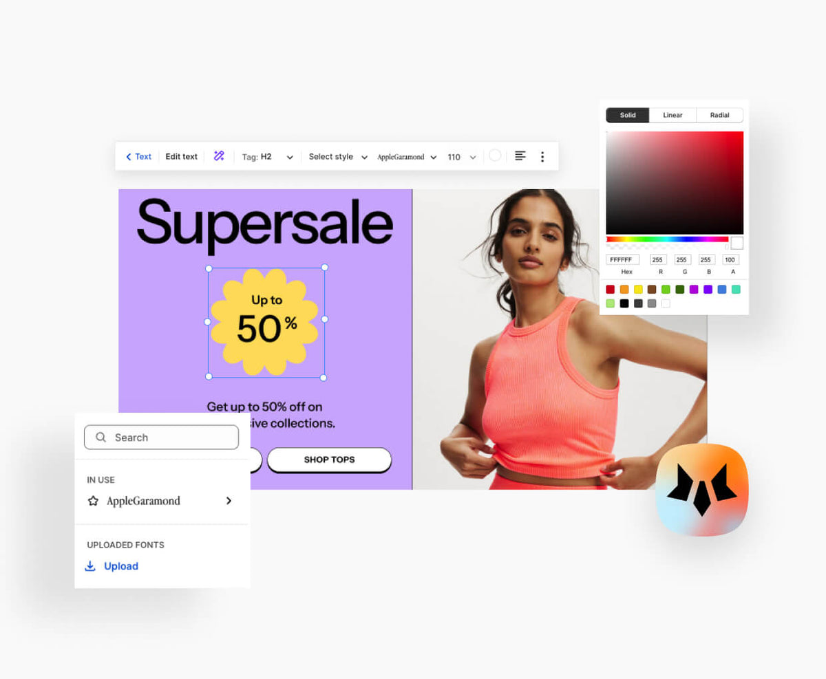 create landing page