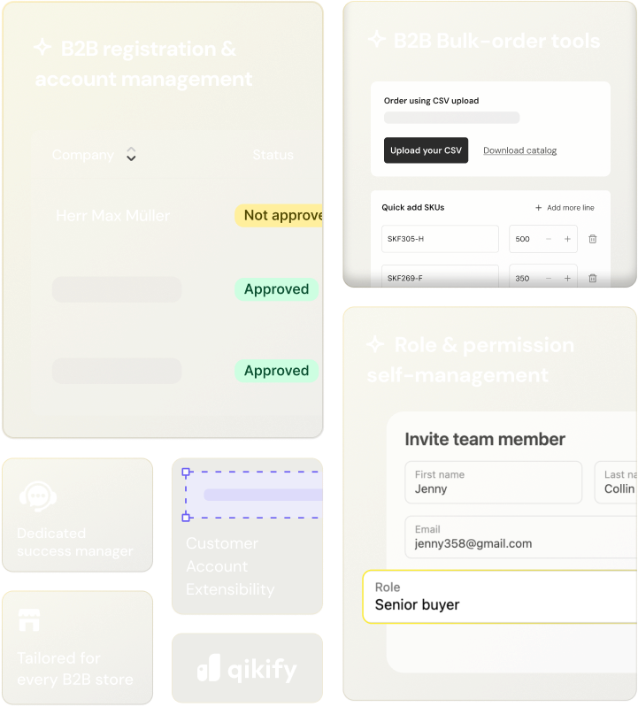 Duos B2B dashboard